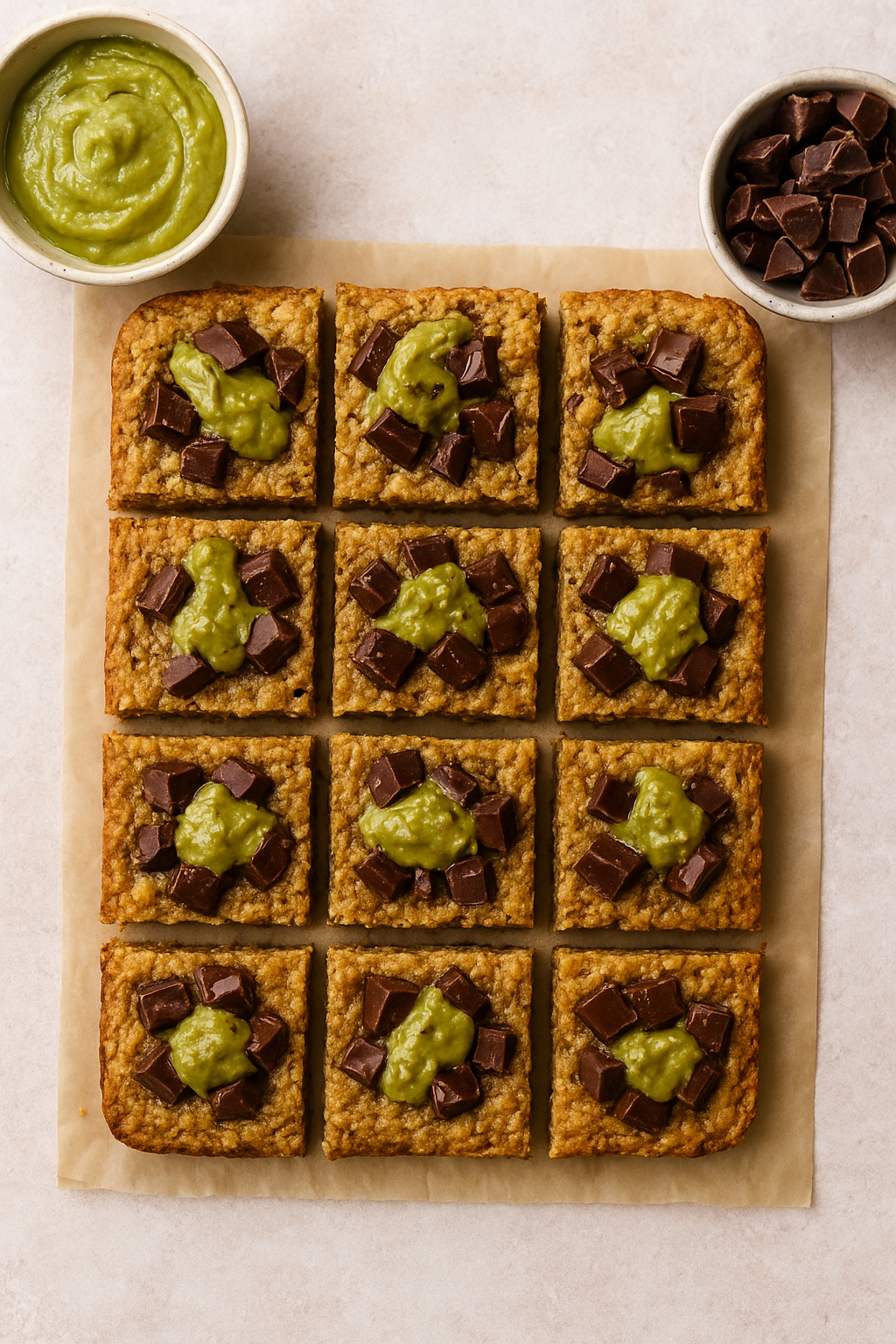 Pistache havermout repen met pure chocolade  image