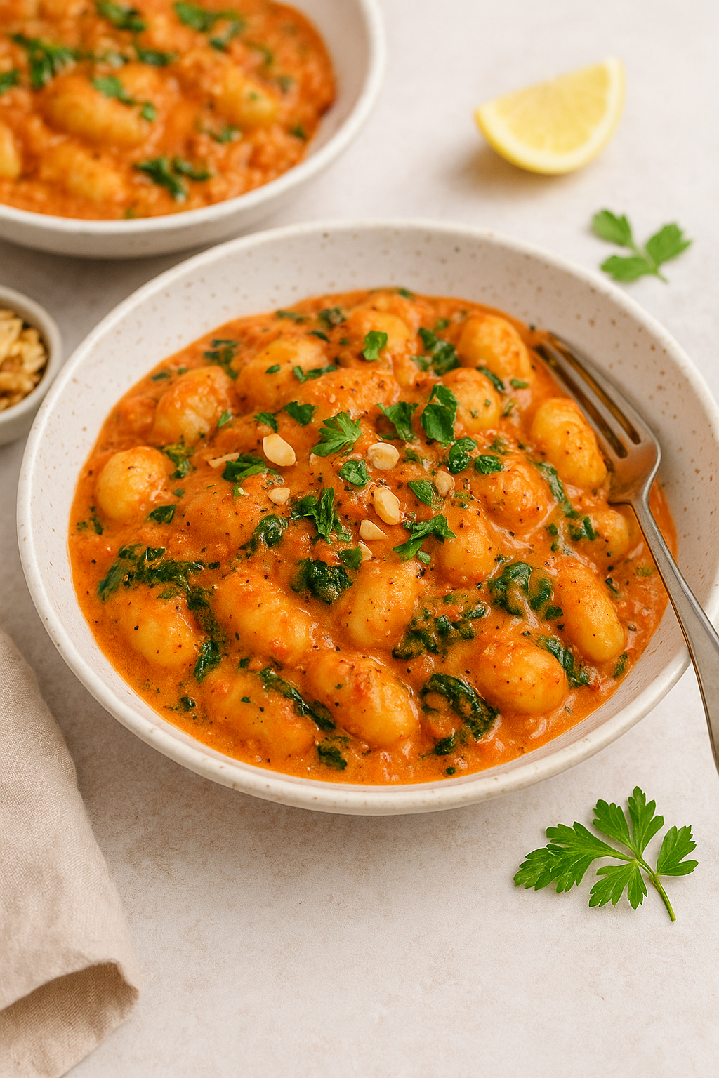 Gnocchi met paprika-ricotta saus  image