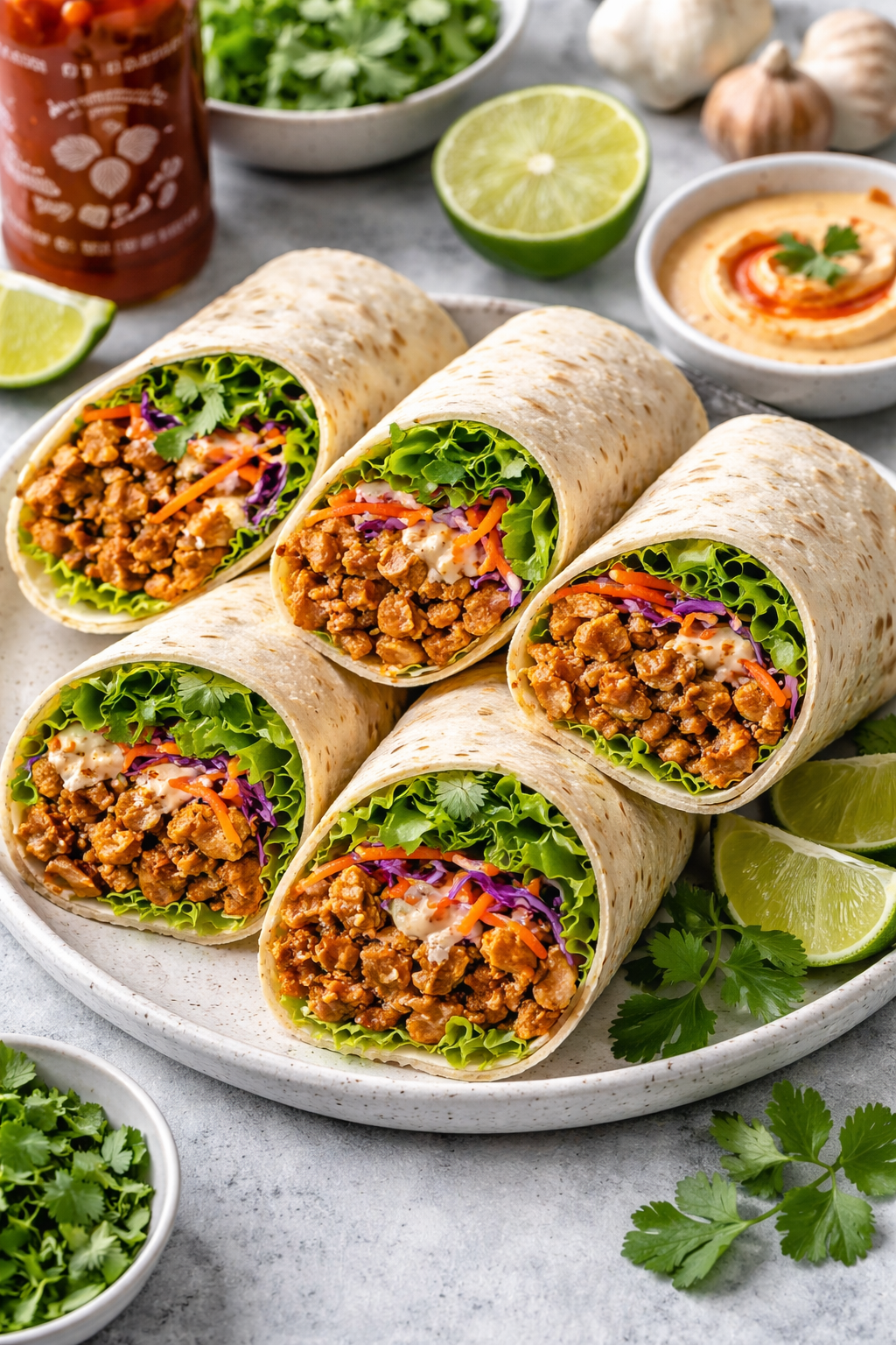 Hoisin tofu wraps  image